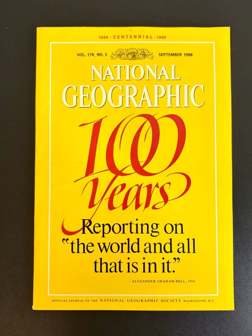 1988 Centennial Special Edition National Geographic (174-3)